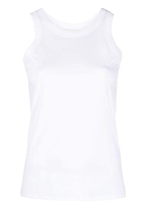 White round-neck sleeveless tank top - LOULOU STUDIO women LOULOU STUDIO | POSOWHT